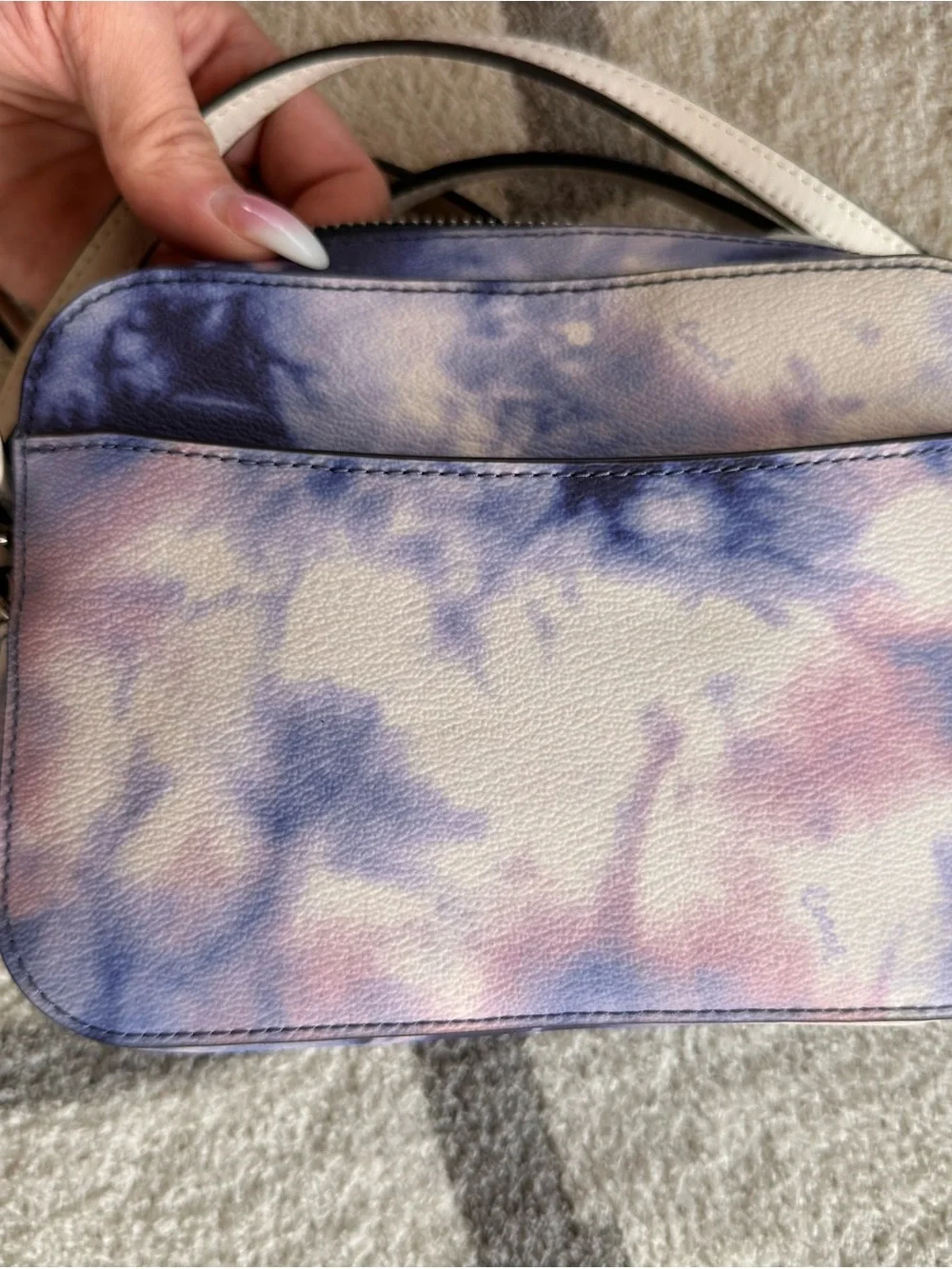 Coach Tie-Dye Crossbody in White, Blue and Pink